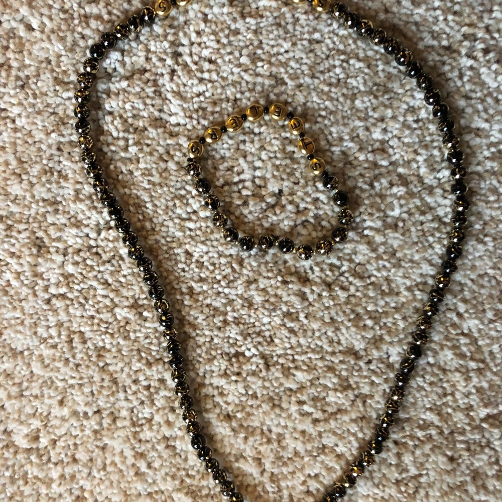 Steelers necklace & bracelet